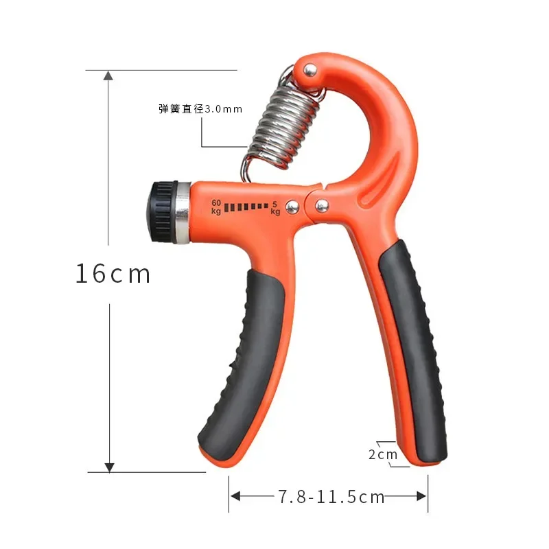 Regulowany, wytrzymały chwytak uchwyt do ćwiczeń do ćwiczeń na nadgarstku zwiększający siłę sprężystego palca szczypta do nadgarstka