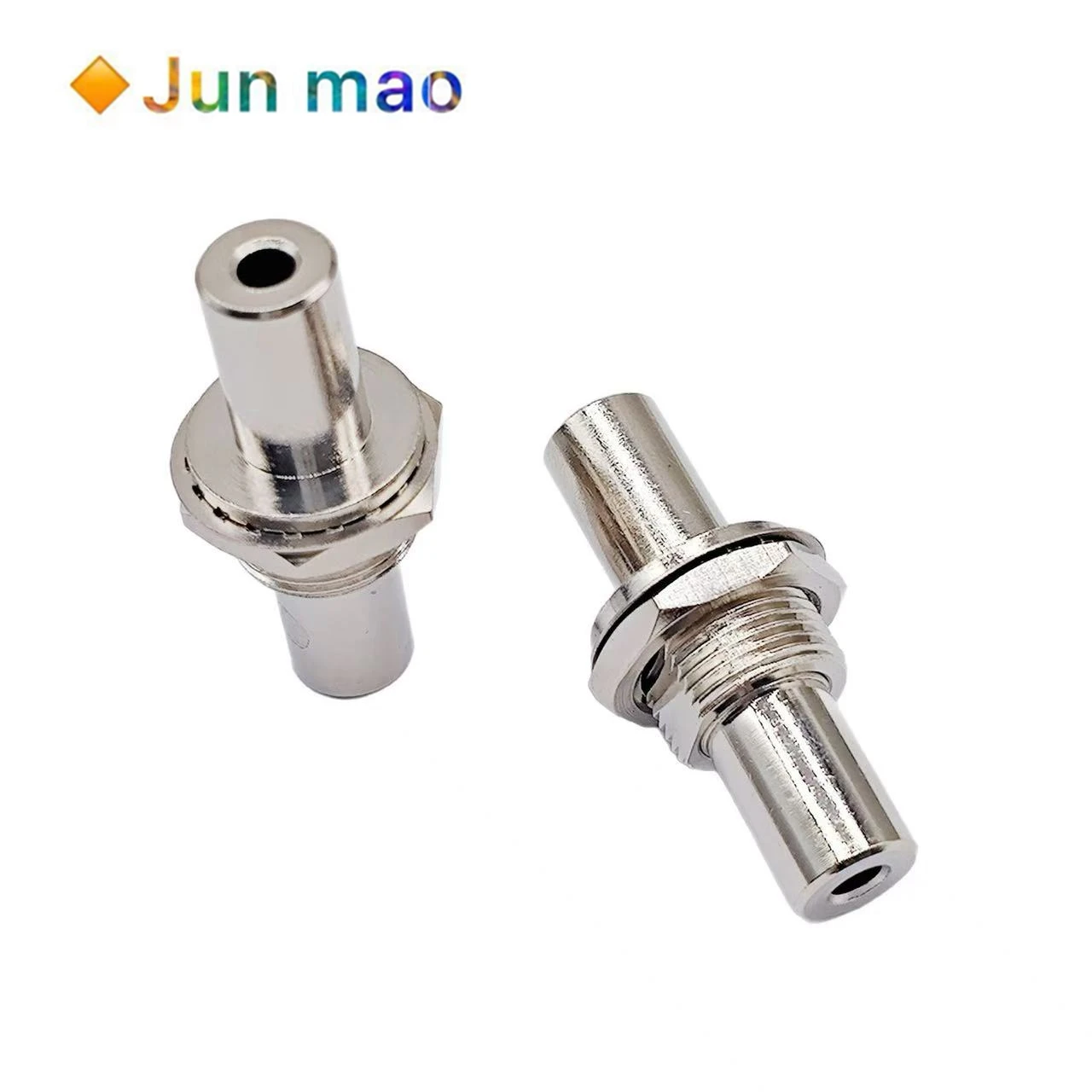 1pcs Pure Copper Nickel Plated 3.5mm Female to Female Headphone Audio Adapter 3.5mm Computer Audio Straight Through