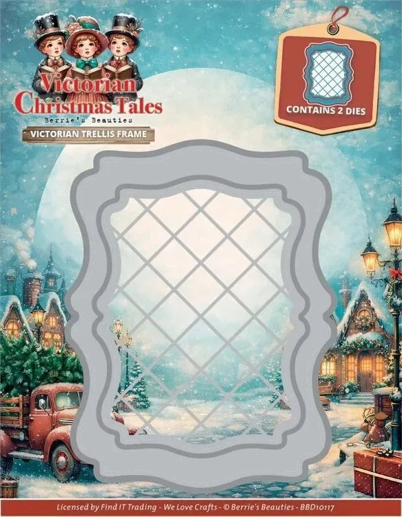 Victorian Trellis Frame Street Scene Cutting Dies Scrapbook Diary Decoration Stencil Embossing Template DIY Greeting Card 2026 view 4