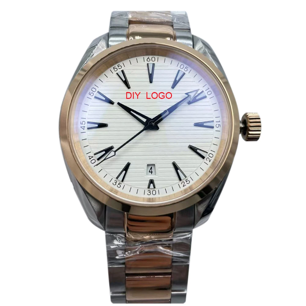 Customized LogoLuxury 41mm Men's Watch -904 Stainless Steel with Sapphire Mirror, Mechanical Movement, Men's Gifts