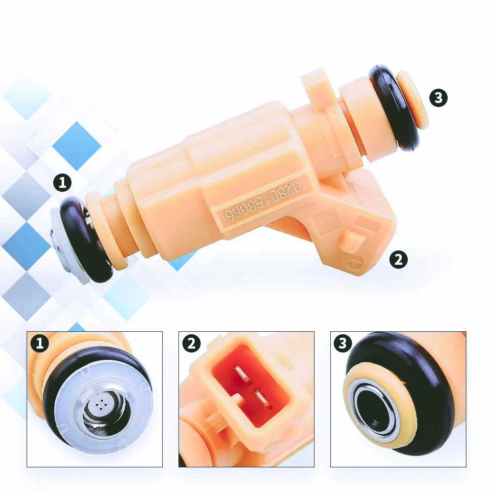 ZF-T 4 Uds 0280156086 inyectores de combustible para Chevrolet:Astra/Vectra 2,0,Blazer 2,4,Zafira 2,0