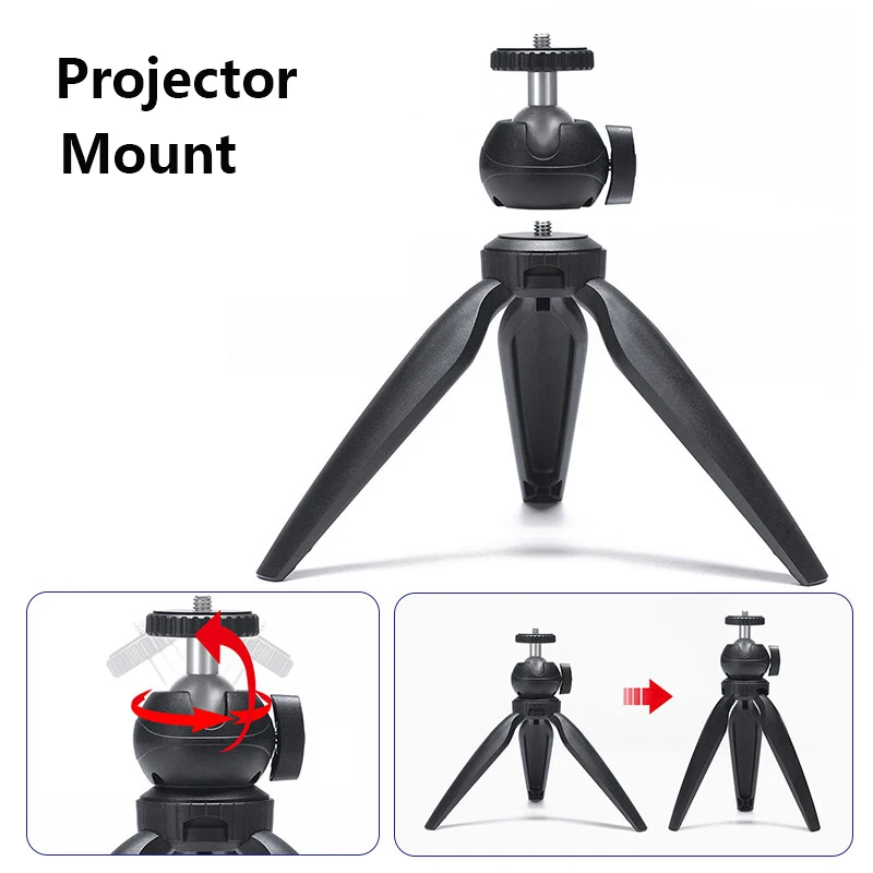 완보 프로젝터 브래킷 지지대 데스크탑 삼각대, 셀카 라이브 비디오 스탠드 촬영 삼각대