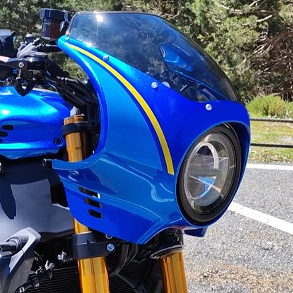 2024 XSR900 ملحقات الدراجة النارية غطاء الزجاج الأمامي للرأس الأمامي هدية الزجاج الأمامي لـ 2023 2022 XSR 900 2025 2024 #6