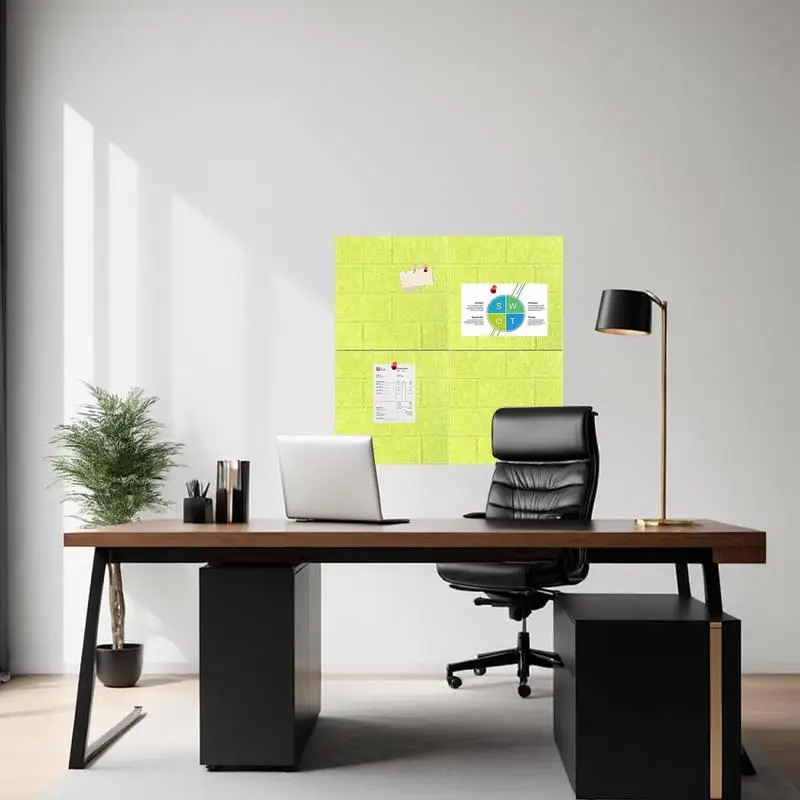 Tableros de anuncios, tableros de anuncios de fieltro, azulejos de pared, decoración segura extraíble para el hogar para recordatorios, planes de viaje, calendario, correo