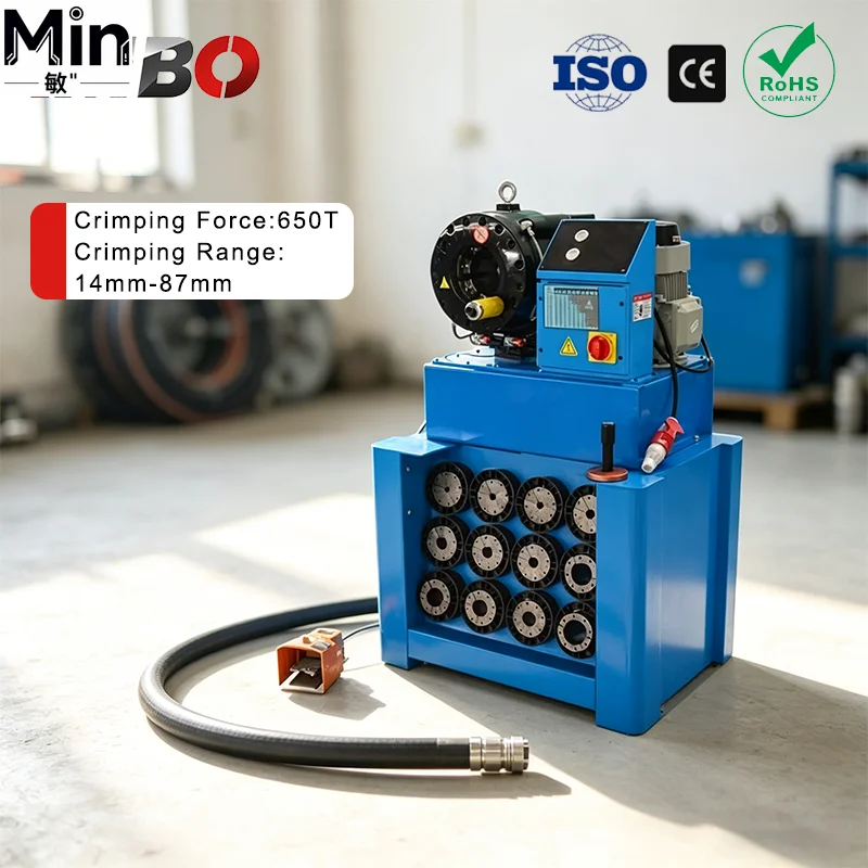 IMBO Portable High Pressure Automatic Hydraulic System Hydraulic Hose Crimping Machine Rubber Product Making Machinery