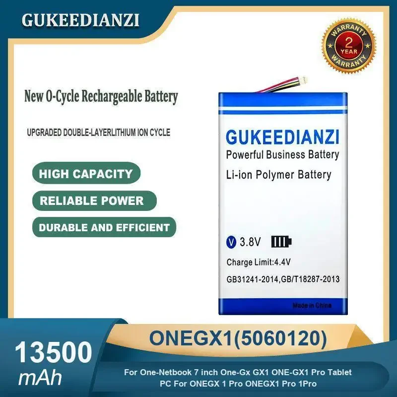 

13500mAh ONEGX1(5060120) Laptop Battery For One-Netbook 7 inch One-Gx GX1 ONE-GX1 Pro Tablet PC For ONEGX 1 Pro ONEGX1 Pro 1Pro