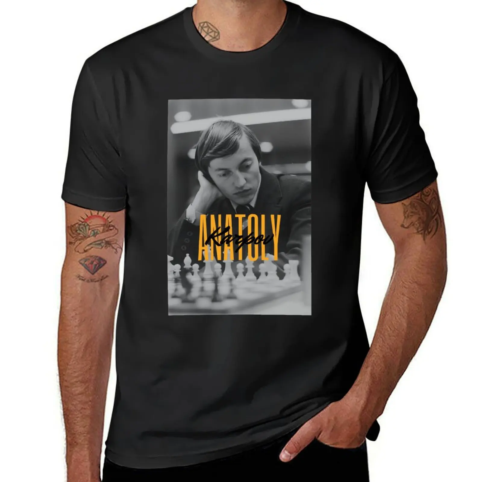 Anatoly Karpov T-Shirt tops customs design your own quick drying Short sleeve tee men workout shirt