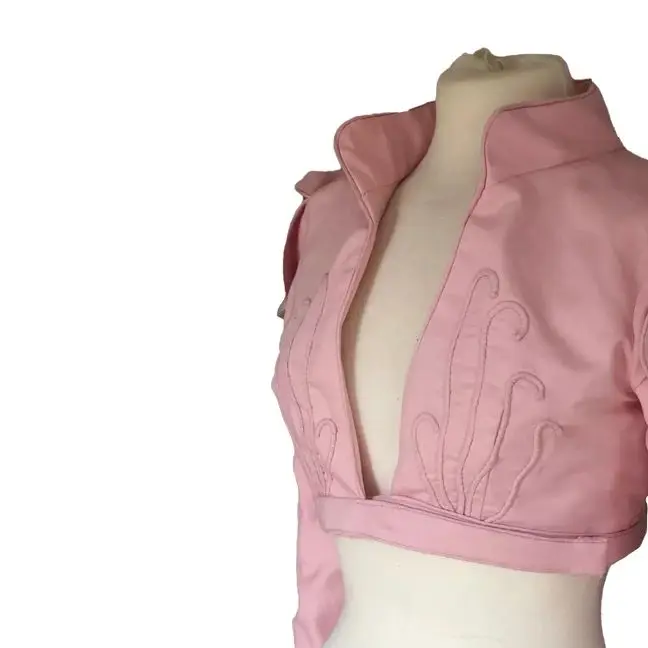 

Regency Spencer Jacket Medieval Victorian Pink Ball Gown for Women Daily Vintage Southern Jacket