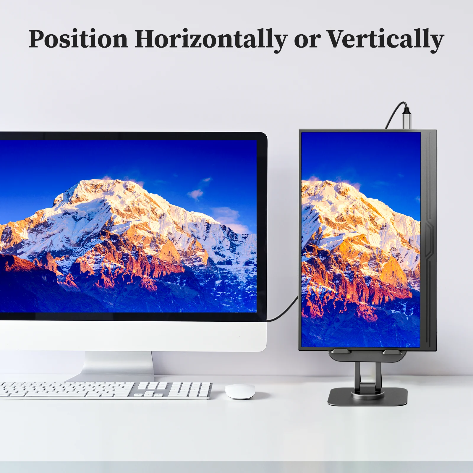 13.3 inch VEOUT Portable Monitor, 16:9 1920*1200P IPS, USB-C/HDMI