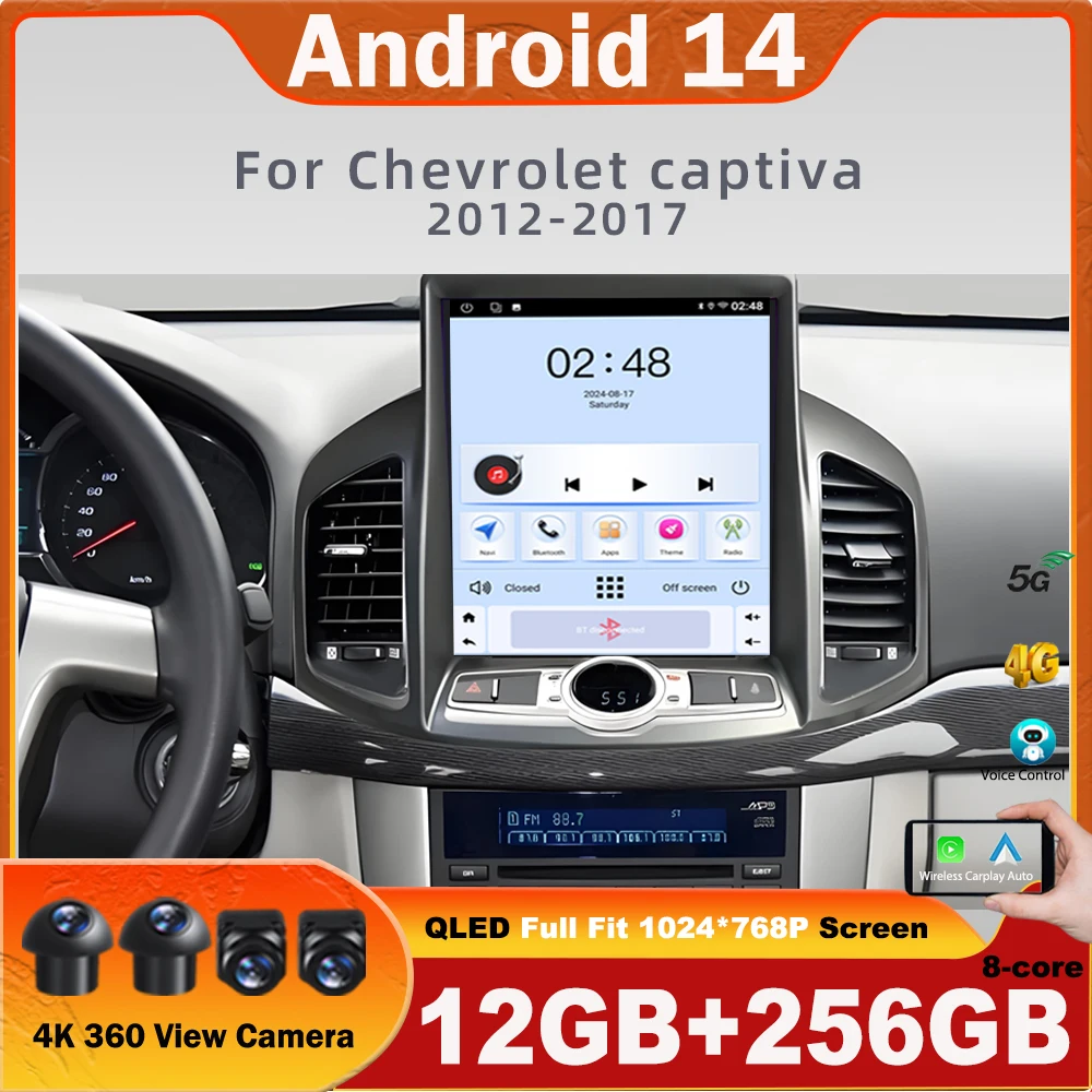 

9.7 inch Android Car Radio For Chevrolet captiva 2012 - 2017 auto 4G WiFi Wireless CarPlay Stereo Multimedia Player GPS BT DSP