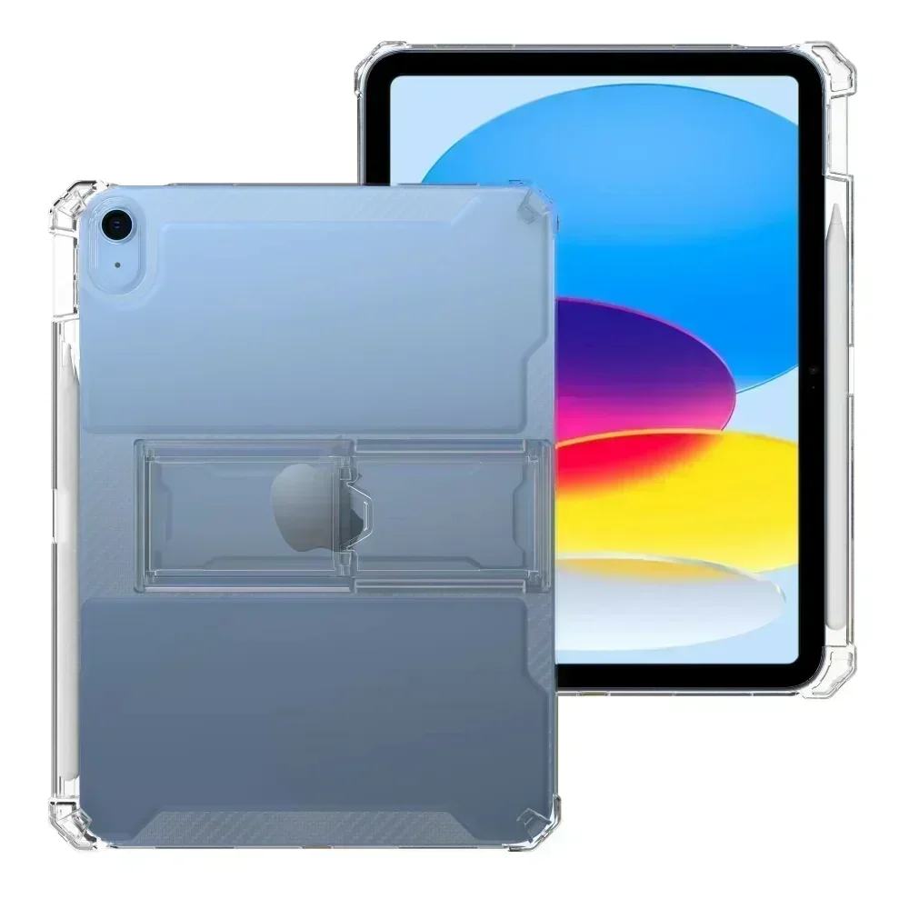 Funda de TPU para Apple iPad 10, 9 pulgadas 2022, funda con soporte para PC para iPad Pro 11 10,5 Air 5 4 3 10,9 10,2 10th 9th 8th 7th Gen 2022 2020