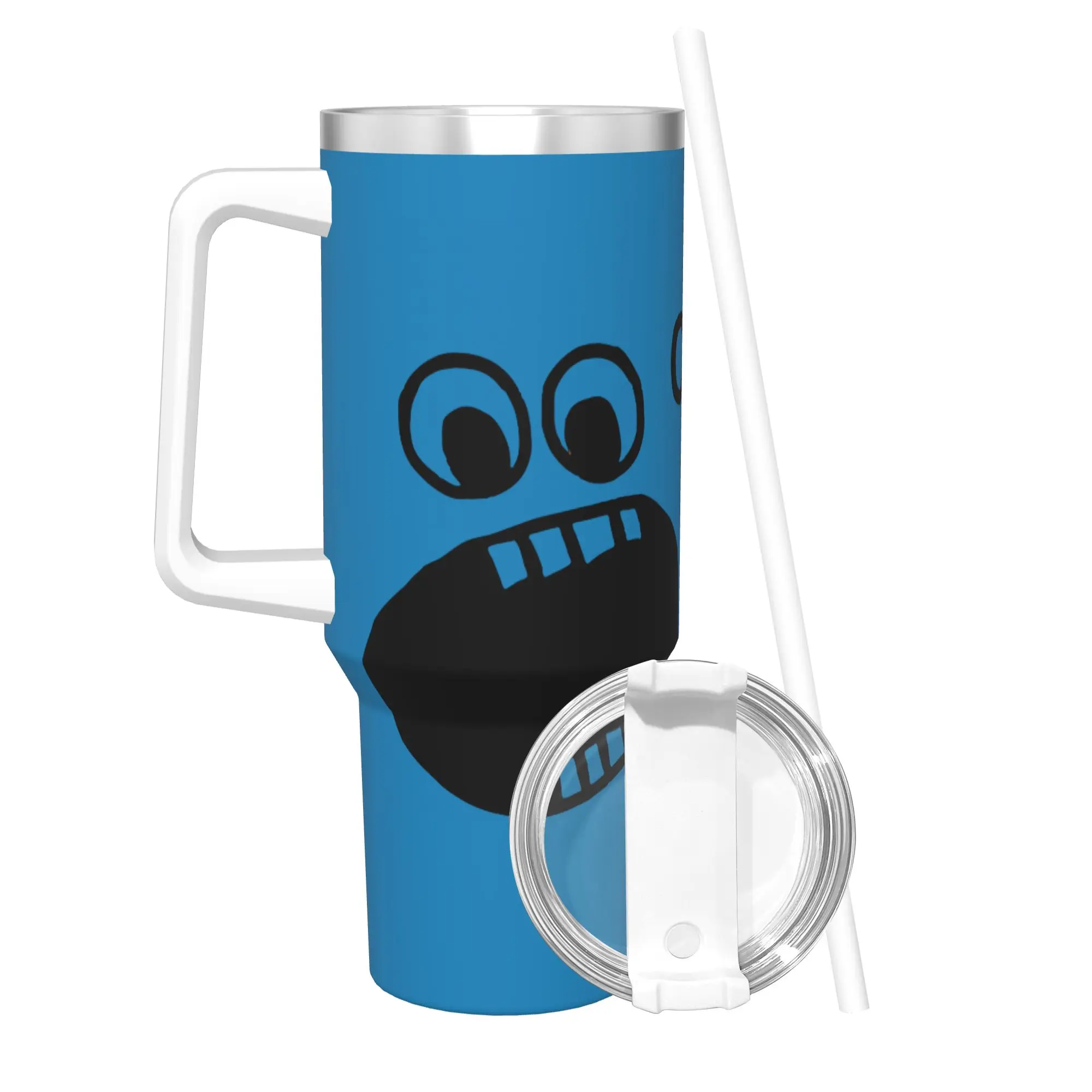 Stainless Steel Tumbler Love Cookie Monster Thermal Mug  Keep Heat Cold and Hot Mugs Cup Travelist Water Bottle