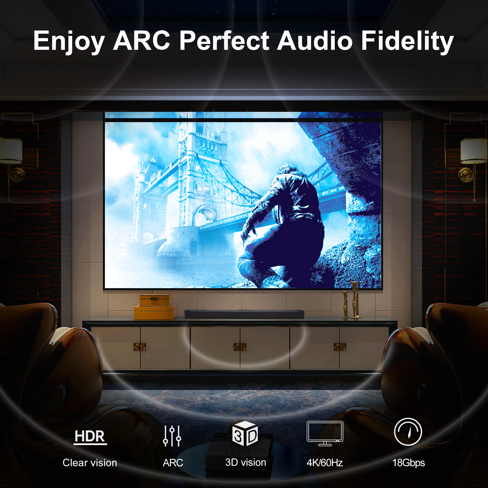 8K HDMI 2,1 Fiber Optic Kabel Splitter 8K/60Hz 4K/120Hz 48Gbps ultra High Speed HDR eARC Für HD TV Box Projektor Computer-Spieler – Detail 24