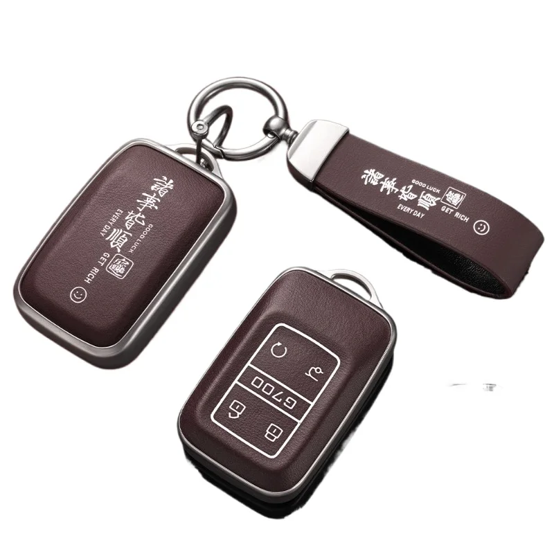 TPU Key Fob Cover for 2025 JETOUR G700, Soft Protective Case Shell with Keychain, Anti-Scratch & Shockproof Keybag