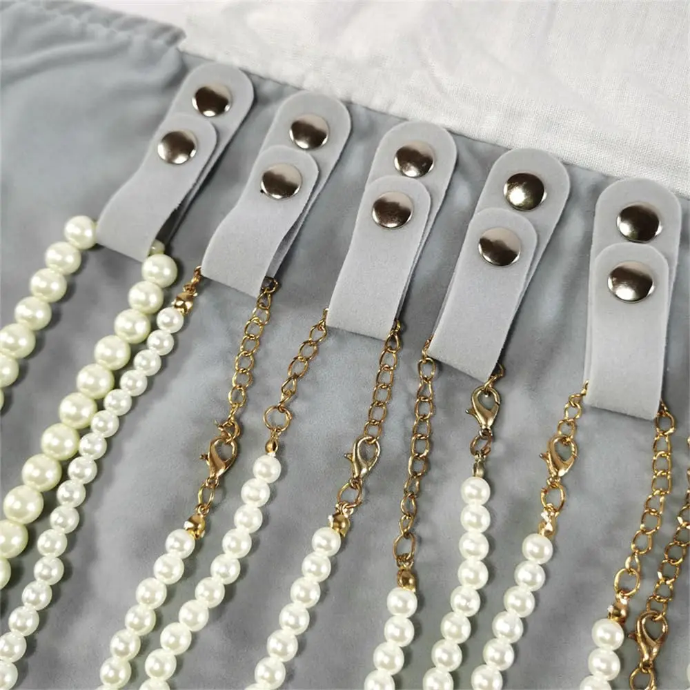 حقيبة تخزين مريحة لعرض المجوهرات أثناء السفر، حقيبة مضادة للحشف من مادة مخملية متعددة الوظائف