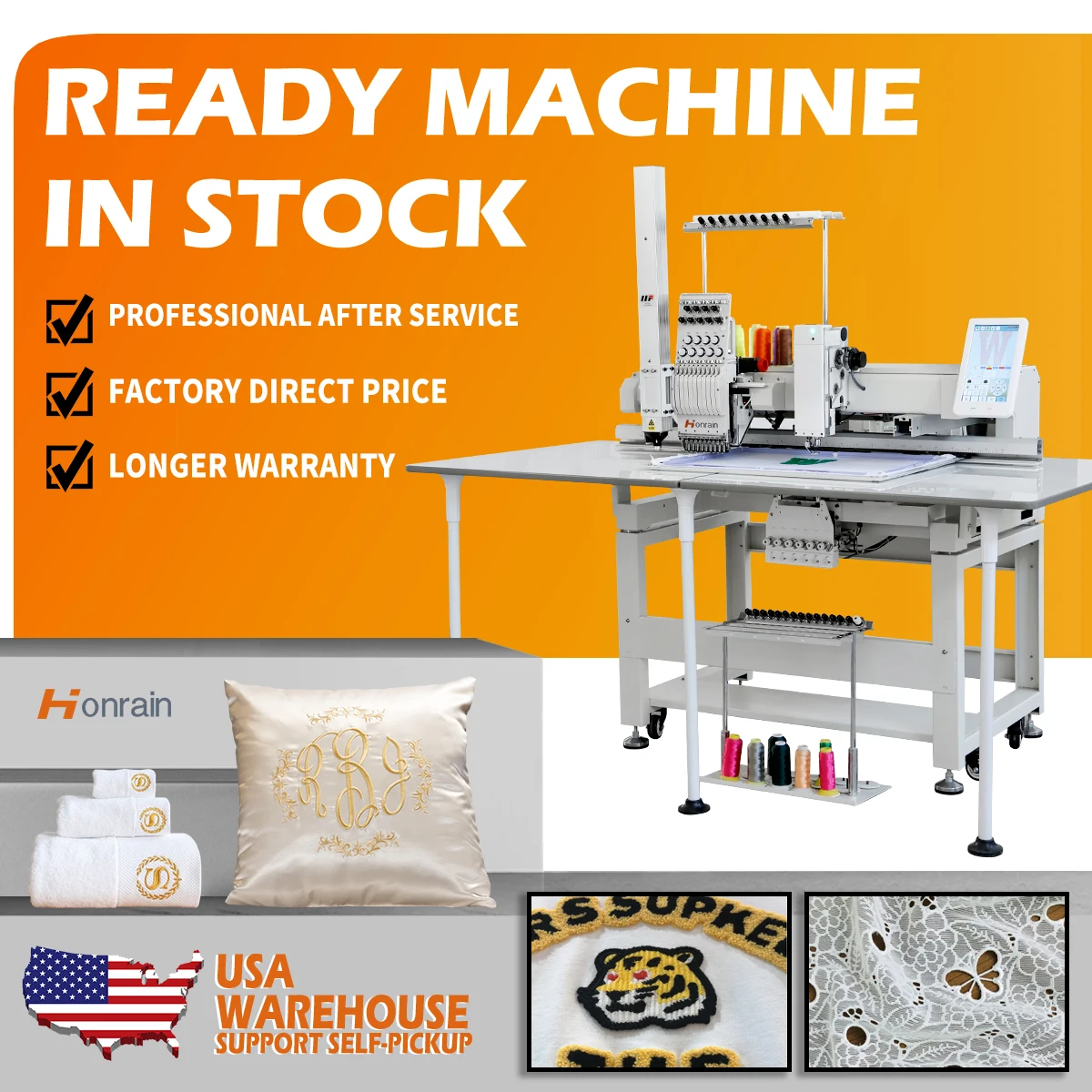 High-speed Automatic Embroidery Machines Multi Function Digital Computer Embroidery Machine Flat Towel Embroidery Machine
