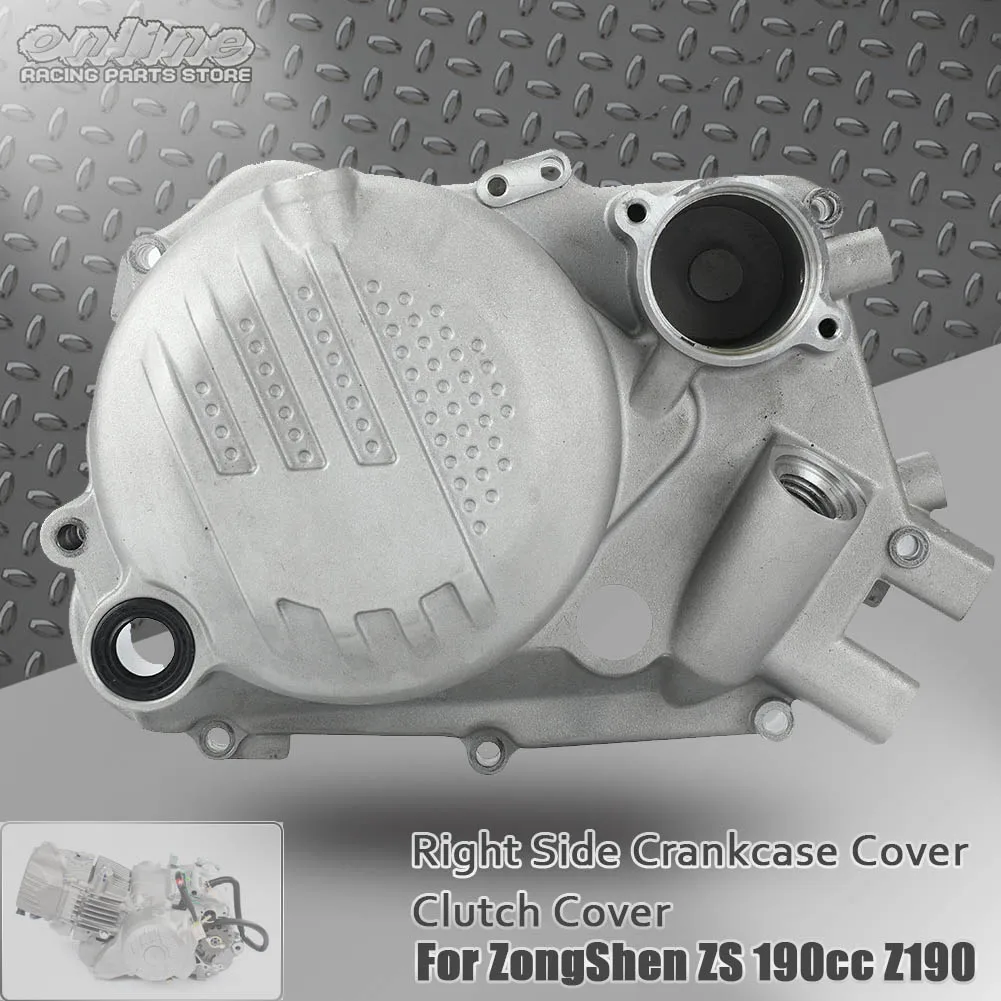 Motorcycles Right Side Crankcase Cover Clutch Cover For Z190 W190 ZongShen ZS 190cc 1P62YML-2 Engine Dirt Pit Bike Atv Quad Part