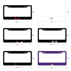 New Eye Pattern Aluminum Alloy American Car License Plate Cover Car Accessories Waterproof License Plate Car Decoration 2023-2