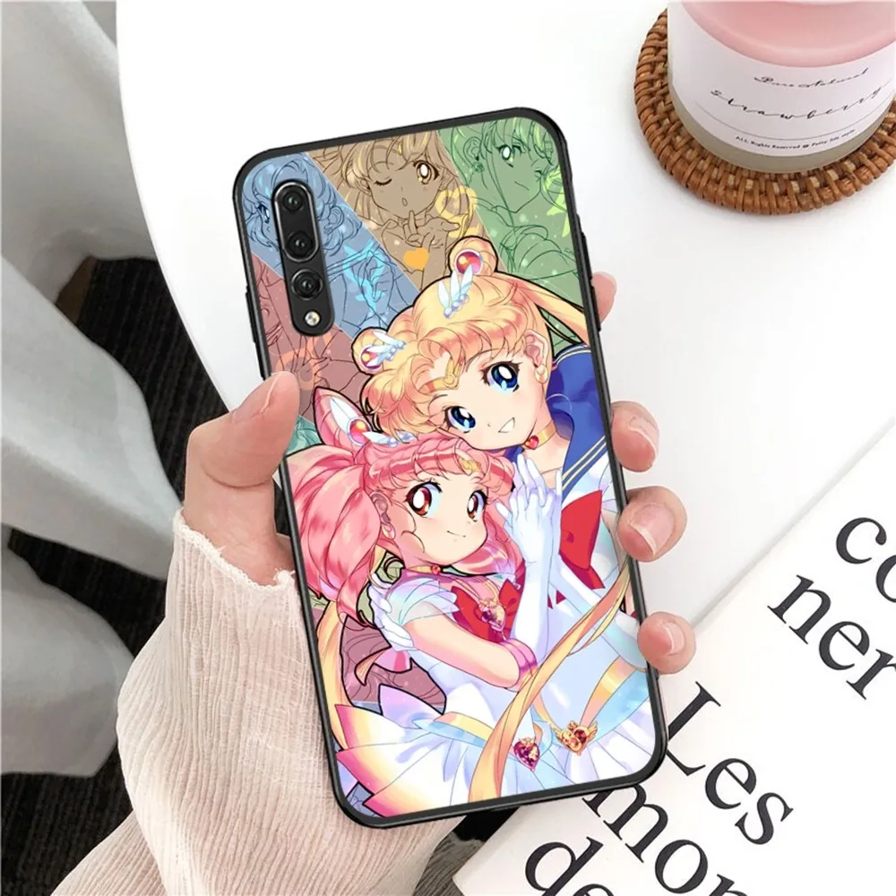 S-Sailors Anime M-Moon Phone Case For Huawei P 8 9 10 20 30 40 50 Pro Lite Psmart Honor 10 lite 70 Mate 20lite