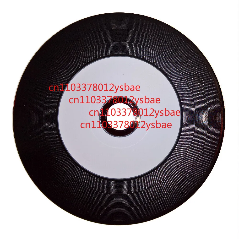 Ritek CD-R 52x Digital Vinyl Blank CD Disc 700MB LP Style Printable - 10 Pieces