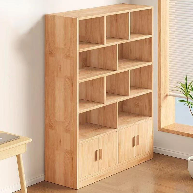 Wooden Beauty Bookcases Room Decor Save Space Living Room Vintage Professional Safe Book Shelf Simple Librero Library Furniture