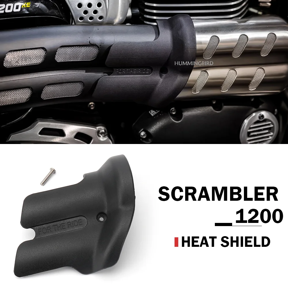 

For Scrambler 1200 with New Accessories: Exhaust Pipe Protector, Motorcycle Muffler Heat Shield Cover, and Decorative Upgrades
