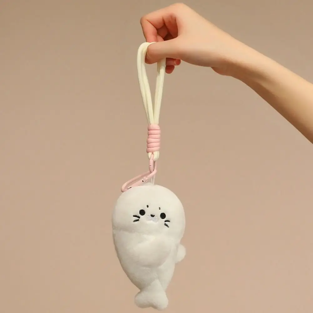 Ocean Animal Magnetic Couple Seal Keyring Cartoon Fluffy Seals Creative Shape 14CM Seal Pendant Couple Accessories