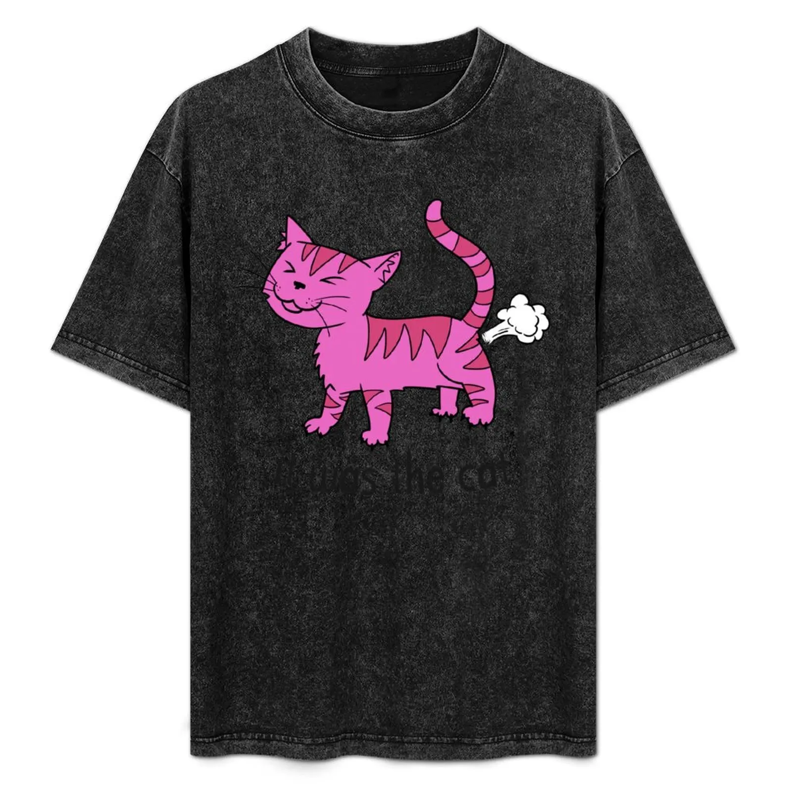 It Was The Cat Fart T-Shirt customs new edition anime figures anime clothes plain black t shirts men