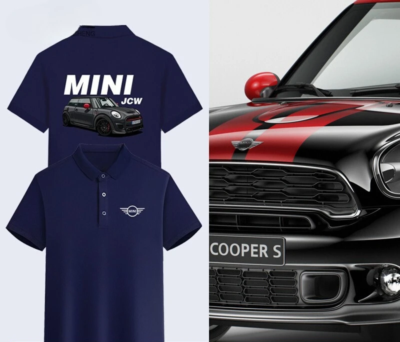 

Футболка с круглым вырезом и модифицированным автомобильным принтом MINI BMW German Steel Cannon, мужской и женский повседневный дышащий топ с короткими рукавами