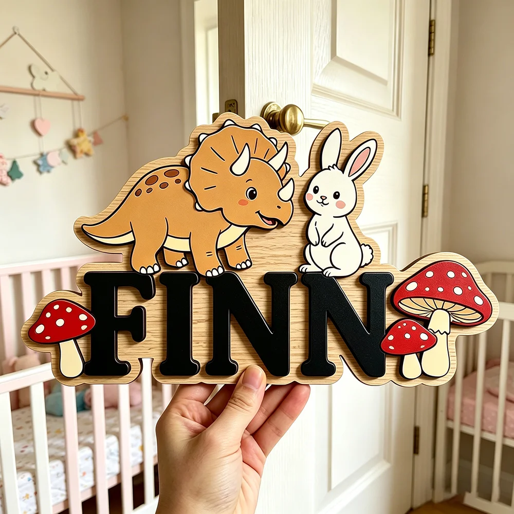 لافتة اسم مخصصة بتصميم وحيد ال - مراجعة Baby Nursery Neutral وسعره