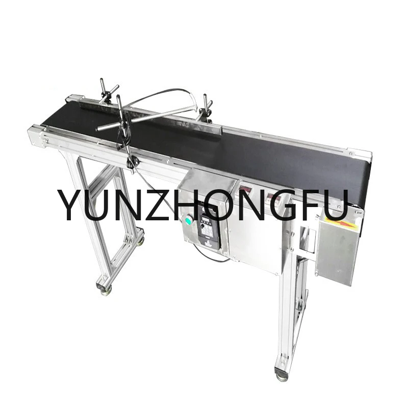 In Stock Manufacturer Supply Mini Belt Conveyor Machine With 2 Guardrails For Sensor/Printer/Coder