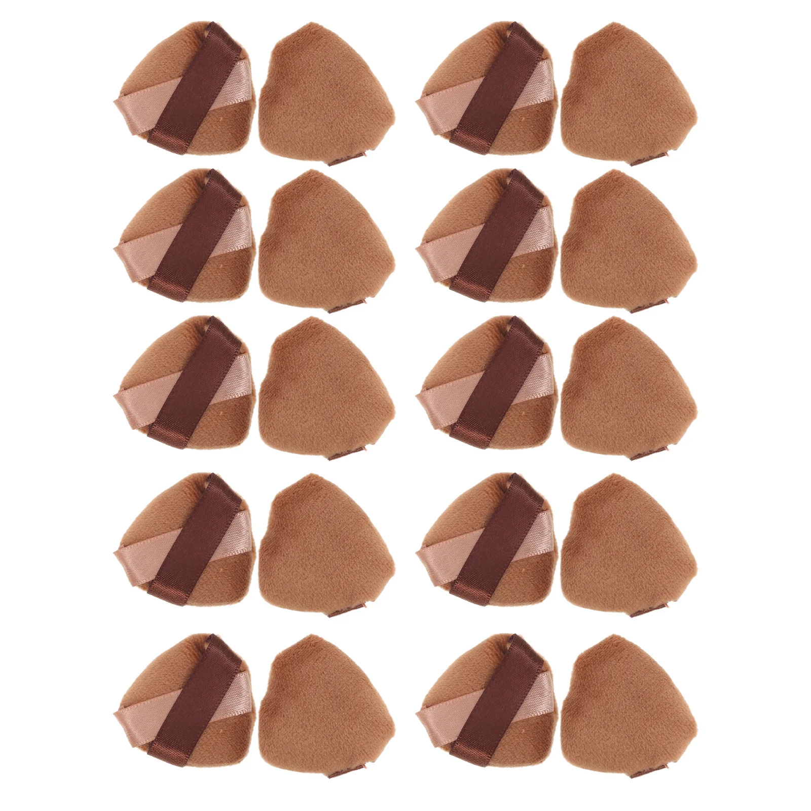 

20Pcs Compact Triangular Powder Puff Non-Slip Grip Velour Face Body Applicator Smooth Application Beauty Tool Face Powder Puff