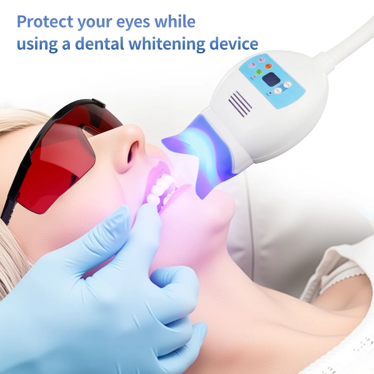 1/3pcs Red Dental Tooth Whitening Curing Light UV Protective Eye Glasses For Dental Clinic Eye Protection Equipment Eyewear