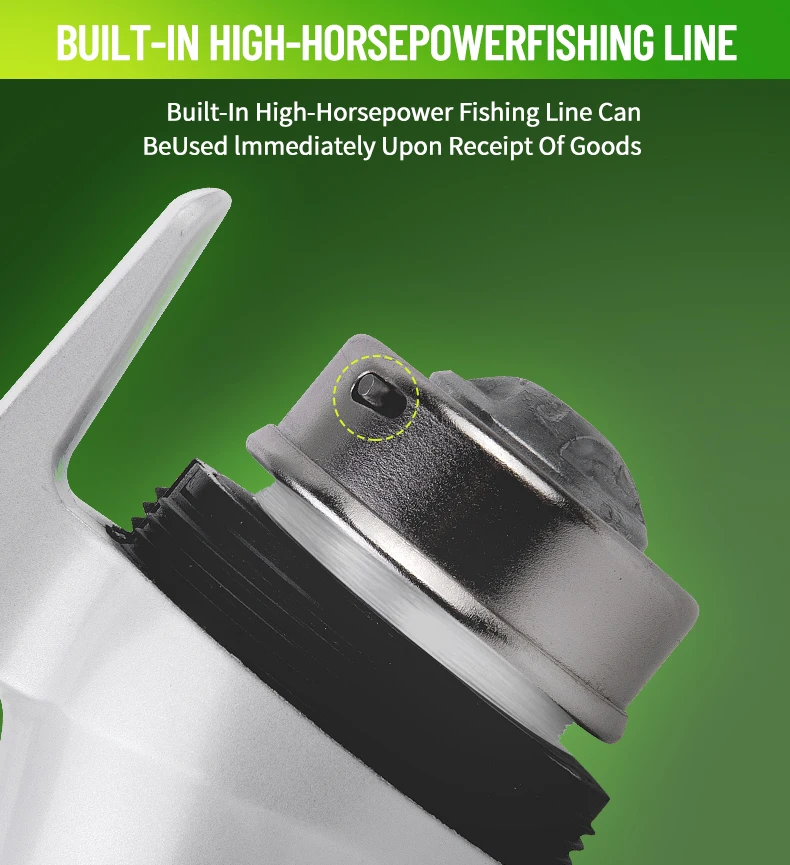 BILLINGS Spincast-Rolle mit 4,1:1 Übersetzung, Angelrolle mit integrierter Hochleistungsschnur, kann Outdoor-Schleuder-Schussrolle ersetzen – Detail 2