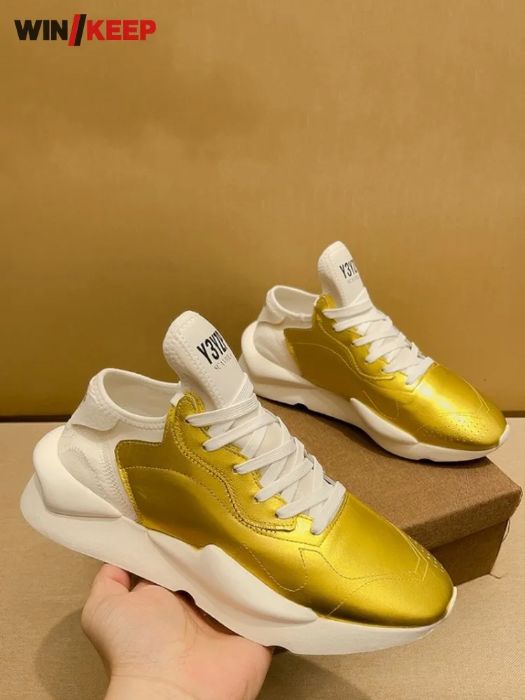 

Мужская дышащая спортивная обувь из натуральной кожи в стиле пэчворк на шнуровке, кроссовки для спортсменов, мужская спортивная одежда, тренировочные кроссовки для бега