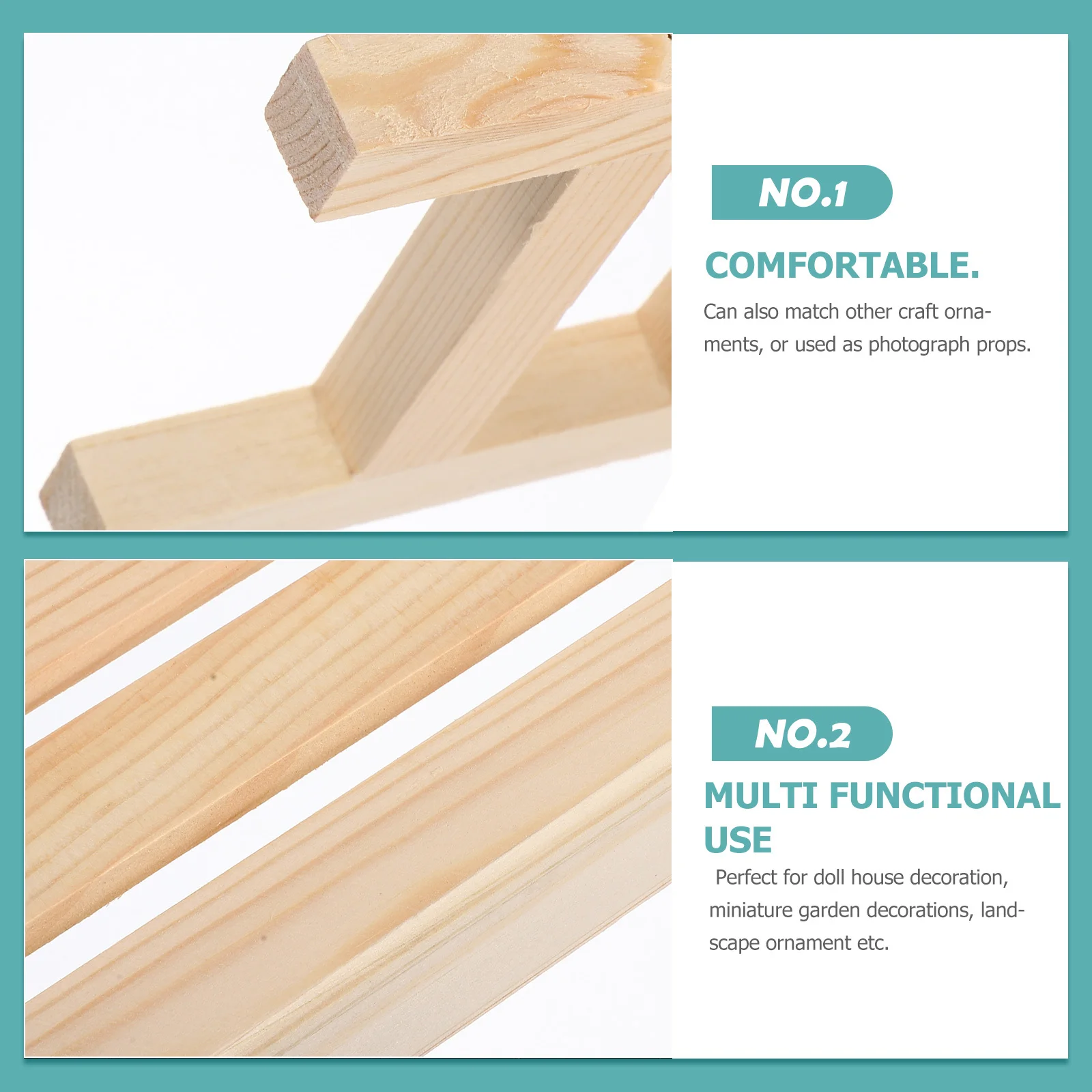 1pc ミニ木製ベンチ松工芸品ドールハウス庭風景ディスプレイ装飾ベンチルームオーナメント寝室デスク装飾