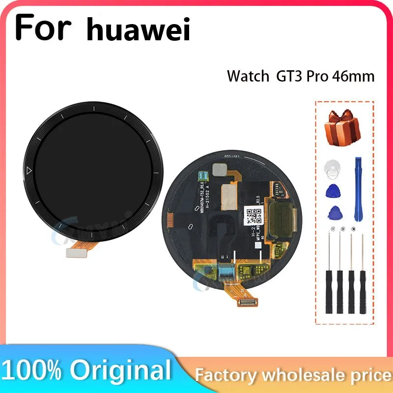 Dla HUAWEI Watch GT 3 Pro wyświetlacz LCD + ekran dotykowy, GT 3 Pro 46mm LCD dla HUAWEI Watch GT 3 Pro ODN-B19 wyświetlacz LCD AMOLED