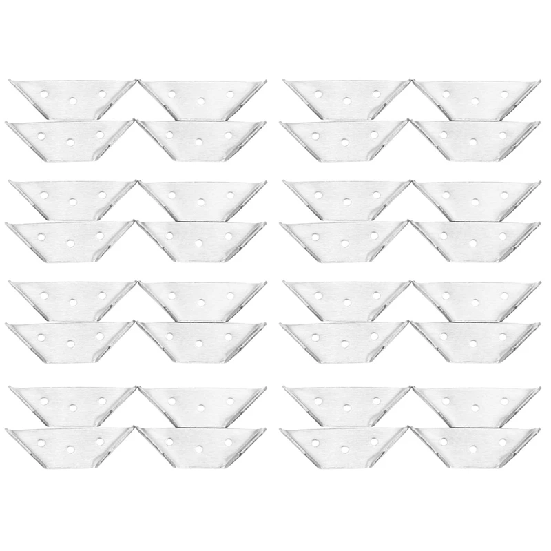 

32Pcs Multifunctional Stainless Steel Angle Code Right Angle Fixed Bracket Furniture Wood Board Angle Hardware