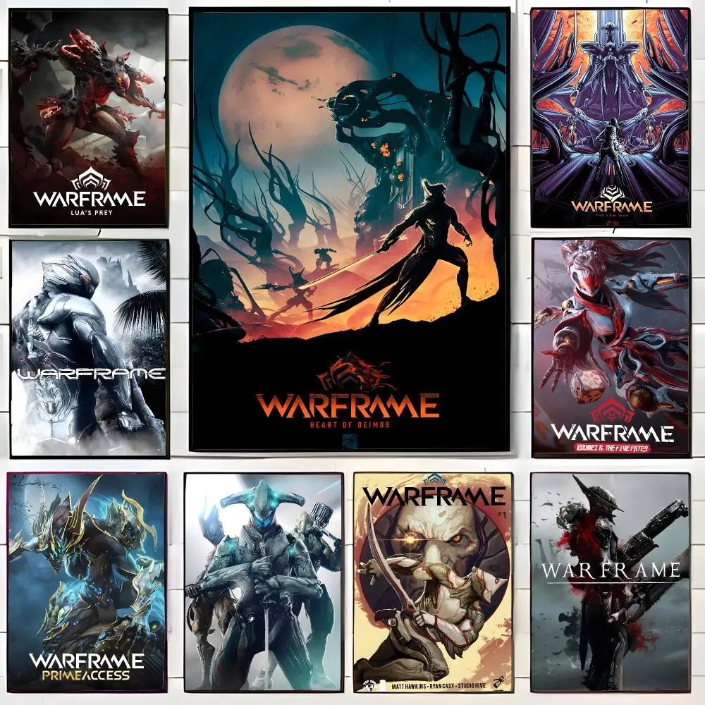 Sleek Sci-Fi Action Game W-Warframe Poster Wall Art Print Decorative Mural Home Decor Gift Unframed