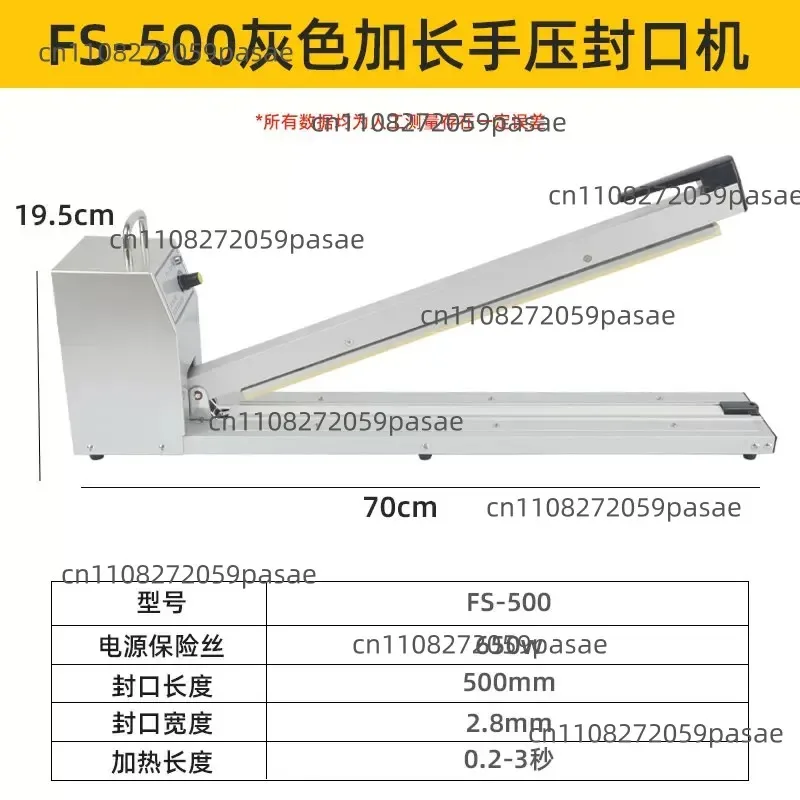 Metal-Bodied Hand-Pressed Portable Aluminum Foil Sealer for Home Use
