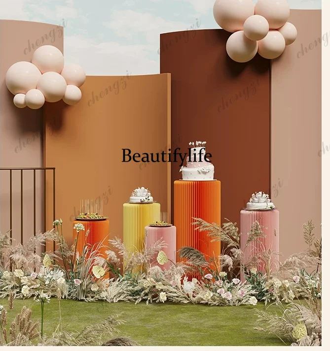 Display stand Round display stand Creative clothing store Nakajima water table does not contain ornaments