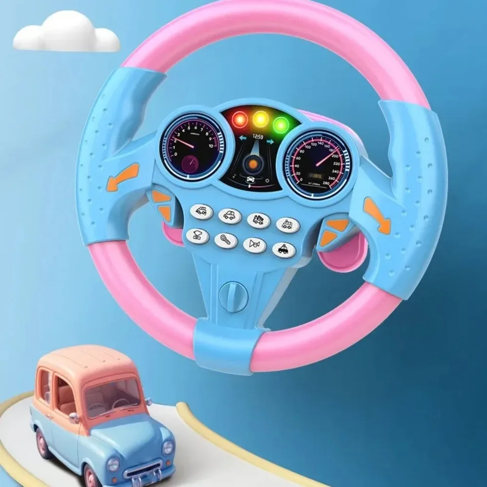 

360 ° Rotation Simulation Steering Wheel Toys Montessori Multi Functional Educational Stroller Steering Wheel Simulation