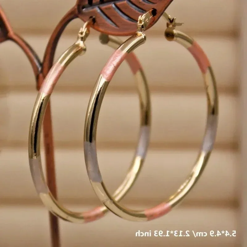 Chen Rui Fashion Earrings Vintage Design Golden Big Circle Fried Dough Twists Circle Fashion Jewelry Headwear Wholesale