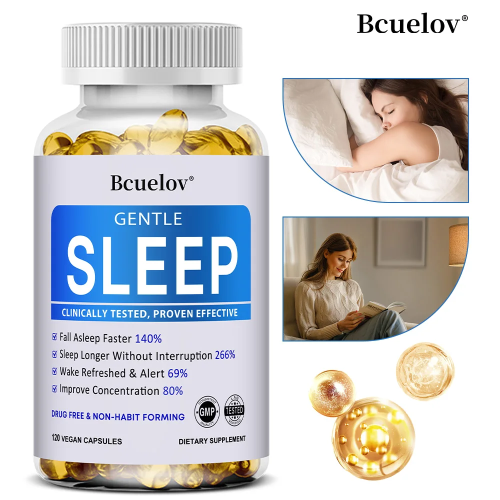 

Sleep Support Capsules - Melatonin, Magnesium & Ashwagandha, Support Nighttime Relaxation & Sleep Cycle, Stress & Anxiety Relief