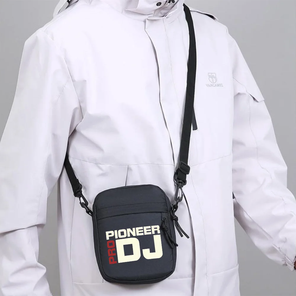 Pioneer DJ toile de fond noire Pro hommes sac à bandoulière simple épaule femmes dessin animé Film impression conception unisexe