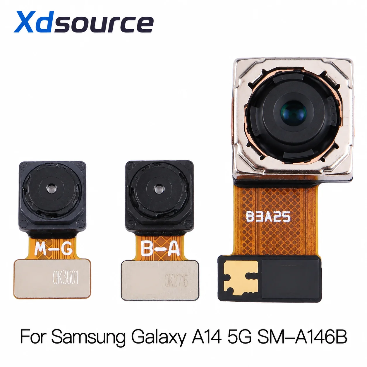Camera Set For Samsung Galaxy A14 5G SM-A146B Macro + Wide + Back Camera