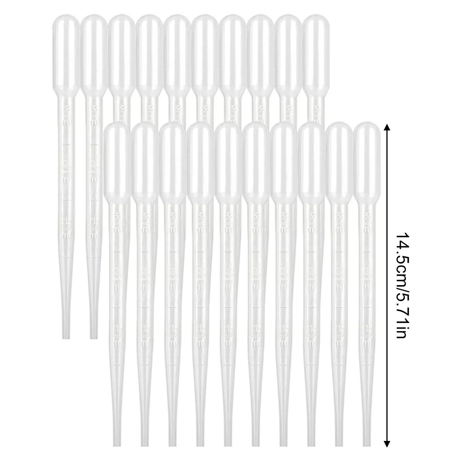 100pcs/lot Laboratory Pipette Plastic Disposable Graded Container Liquid Dropper Equipment Straw Tools Experimental Supplies