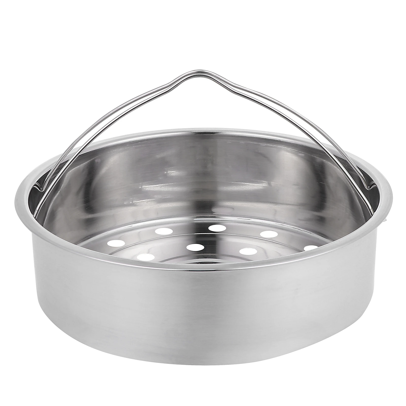 

Stainless Steel Steamer Basket Kitchen Supplies Steam Rack for Rice Cooker Electric Steamer Round Hole Even for Eggs