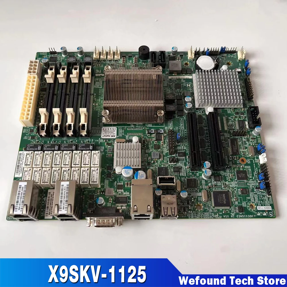 X9SKV-1125 For Supermicro server motherboard integrated with E3-1125C processor