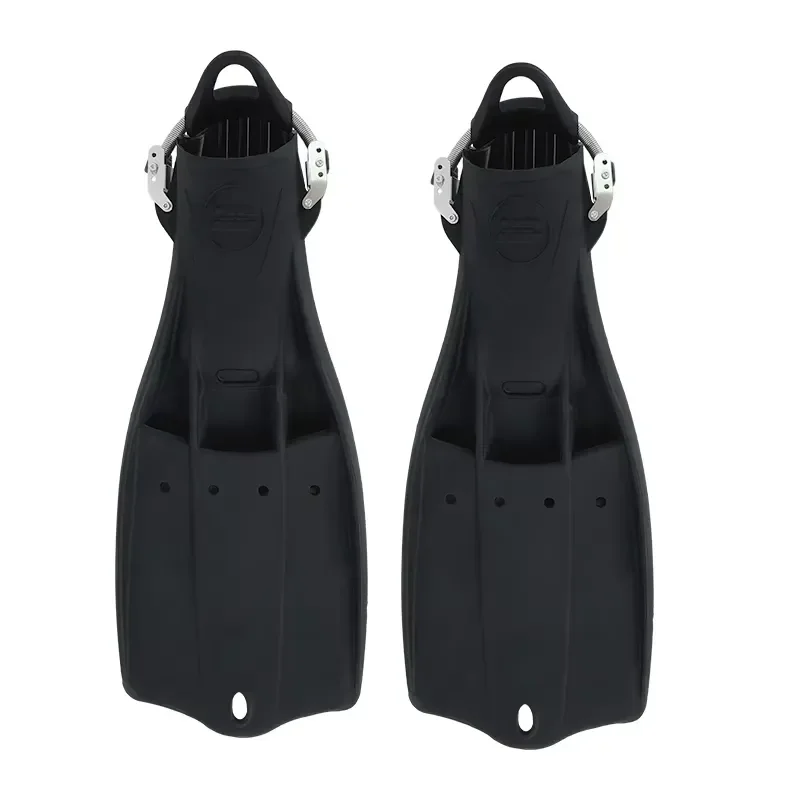Professional Scuba Diving Fins Adjustable Open Heel Swim Flippers for Snorkeling Training Water Sports Gear High Performance